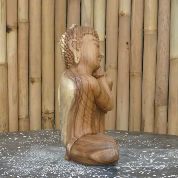 Product image 11 of the product “2 set buddha relax made from suar wood, 40cm Height ”